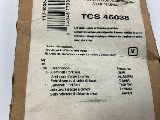 Fel-pro TCS46038 FRONT Engine Camshaft Seal 1999-2011 Volvo 2.3L, 2.4L, 2.5L, L5