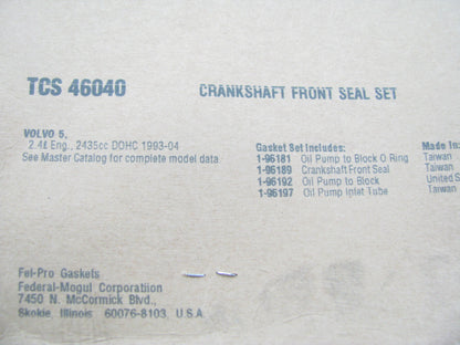 Fel-pro TCS46040 Front Engine Crankshaft Seal Kit