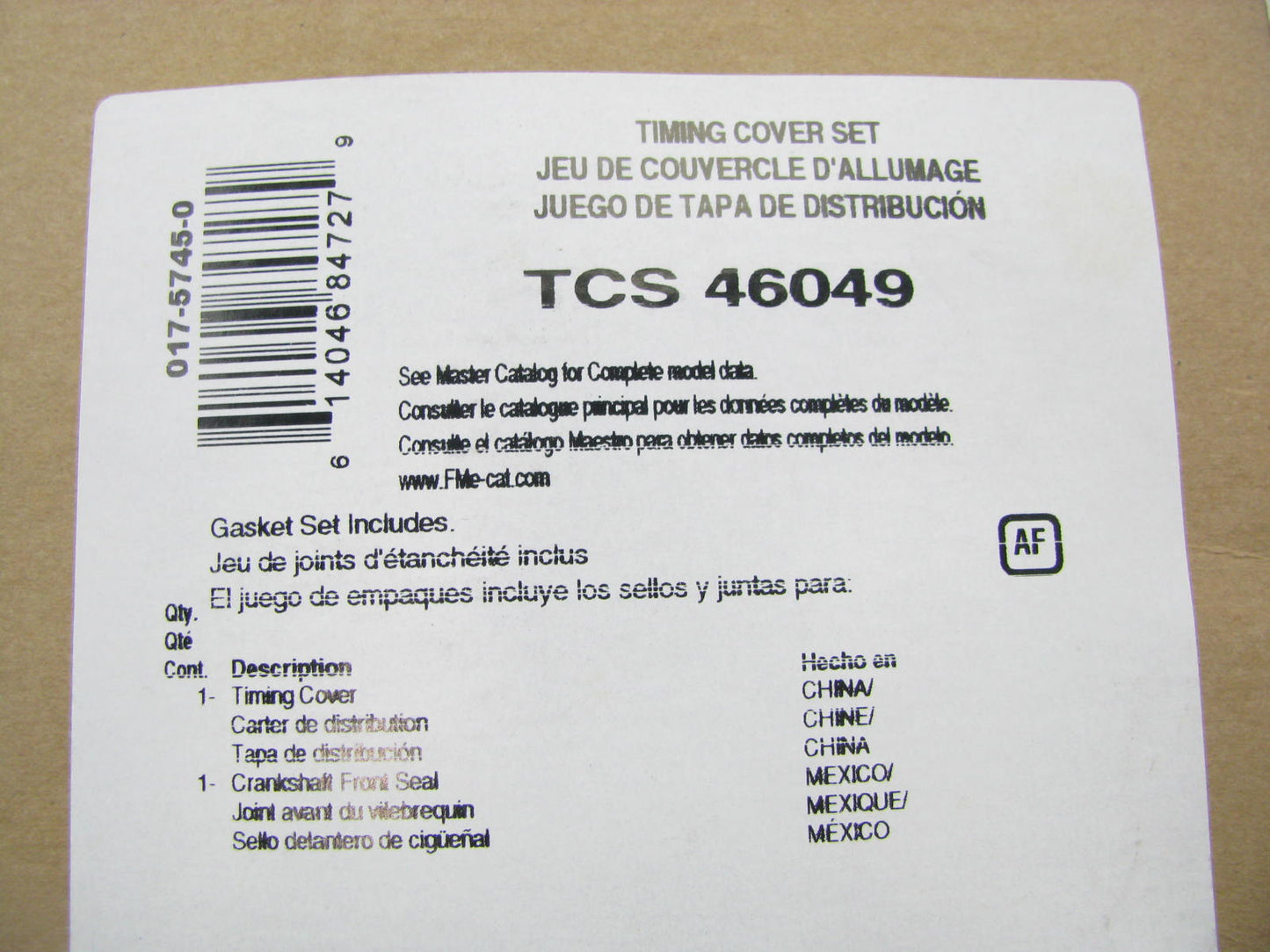 Fel-Pro TCS46049 Timing Cover Gasket Set For 2006-2016 RAM 345 5.7L V8
