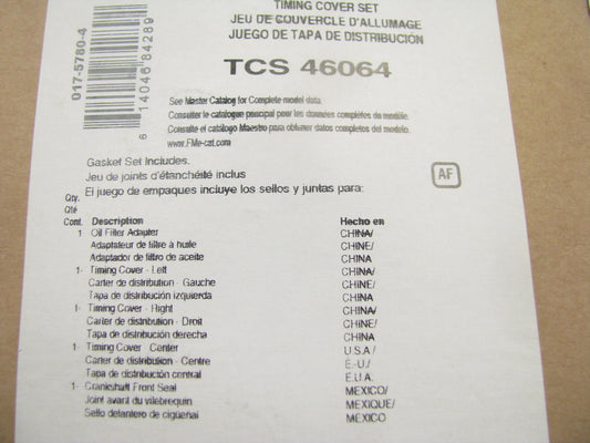 Fel-Pro TCS46064 Engine Timing Cover Gasket Set 02-04 Ford Mercury 4.6L V8 SOHC