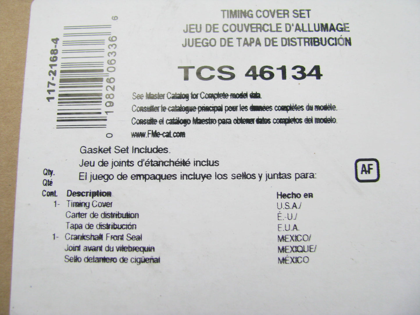 Fel-Pro TCS46134 Engine Timing Cover Gasket Set For 2007-2008 Chrysler 3.3L 3.8L