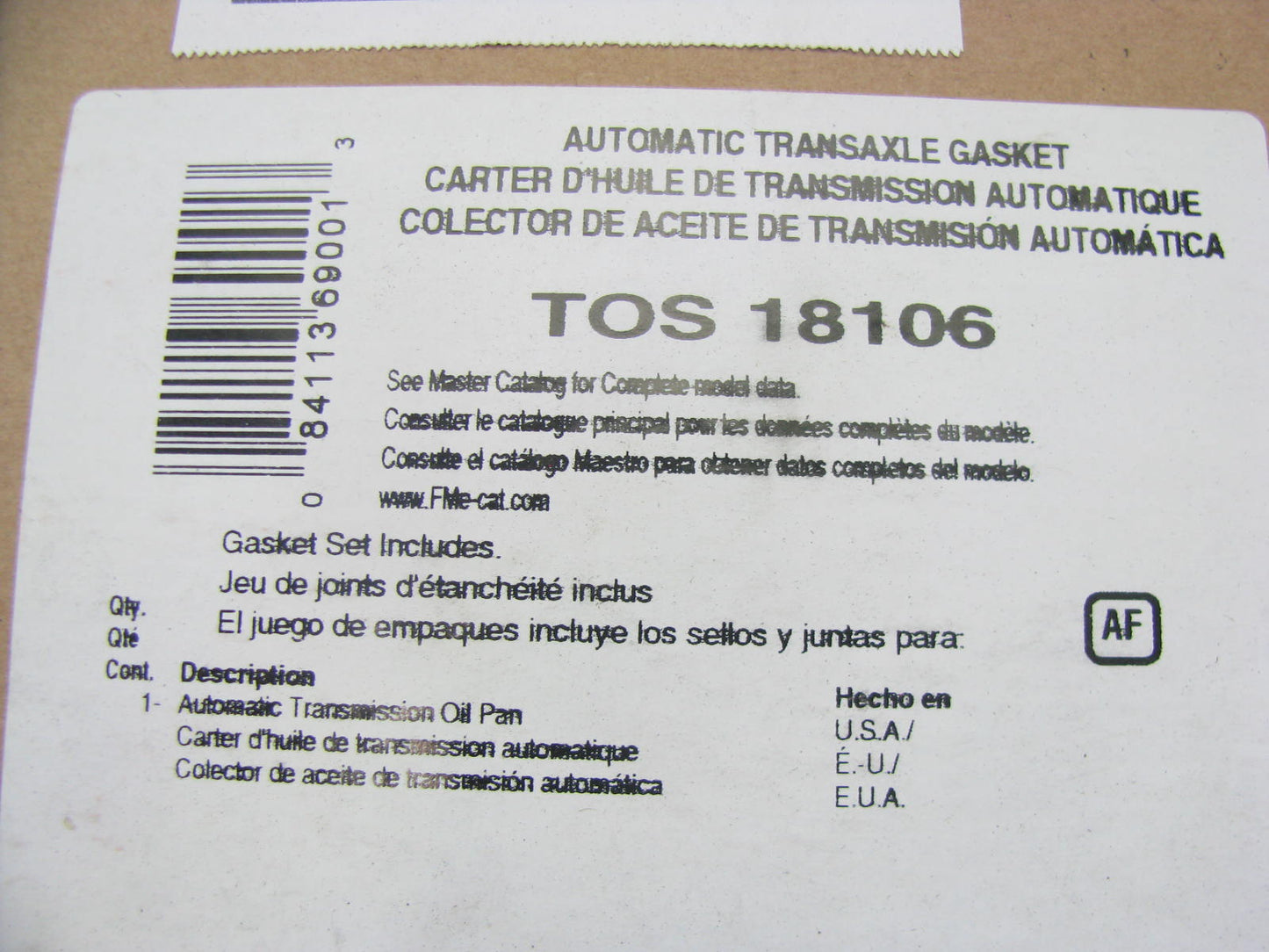 Fel-Pro TOS18106 Auto Trans Oil Pan Gasket Borg-Warner T12, DG200; Ford FMX