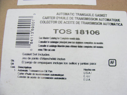 Fel-Pro TOS18106 Auto Trans Oil Pan Gasket Borg-Warner T12, DG200; Ford FMX