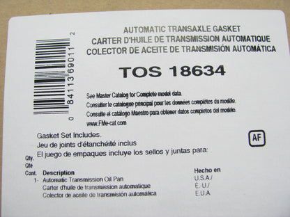 FEL-PRO TOS18634 Auto Trans Oil Pan Gasket 1970-1986 Ford 11-Bolt Holes 3Spd