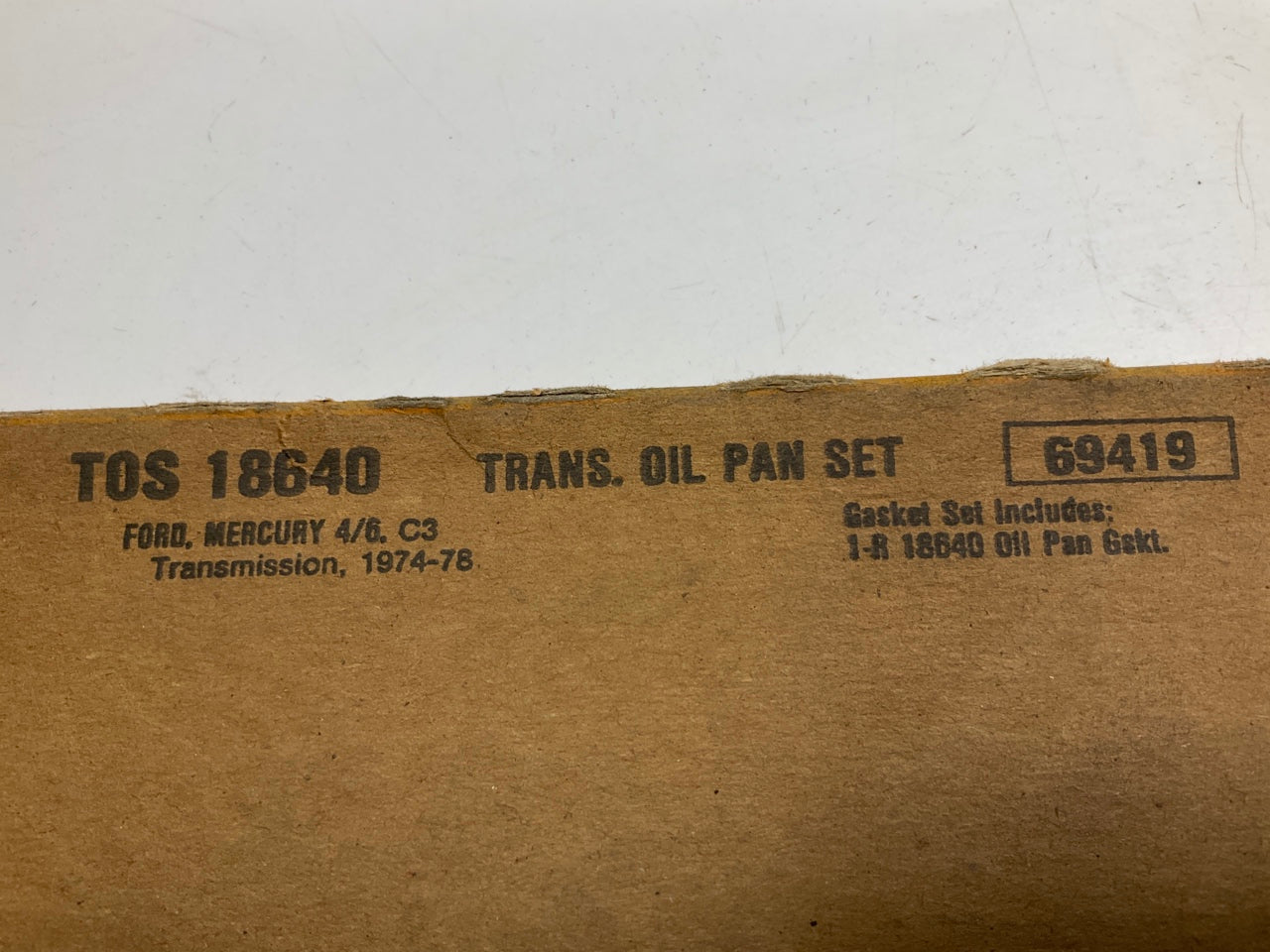 Fel-Pro TOS18640 Auto Trans Oil Pan Gasket - Ford C3 Tranny 3-Speed 13 BOLT