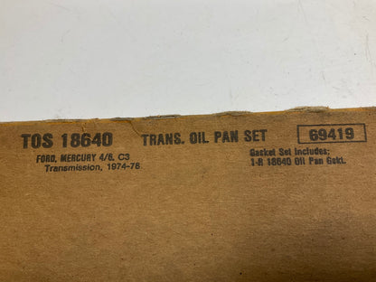 Fel-Pro TOS18640 Auto Trans Oil Pan Gasket - Ford C3 Tranny 3-Speed 13 BOLT