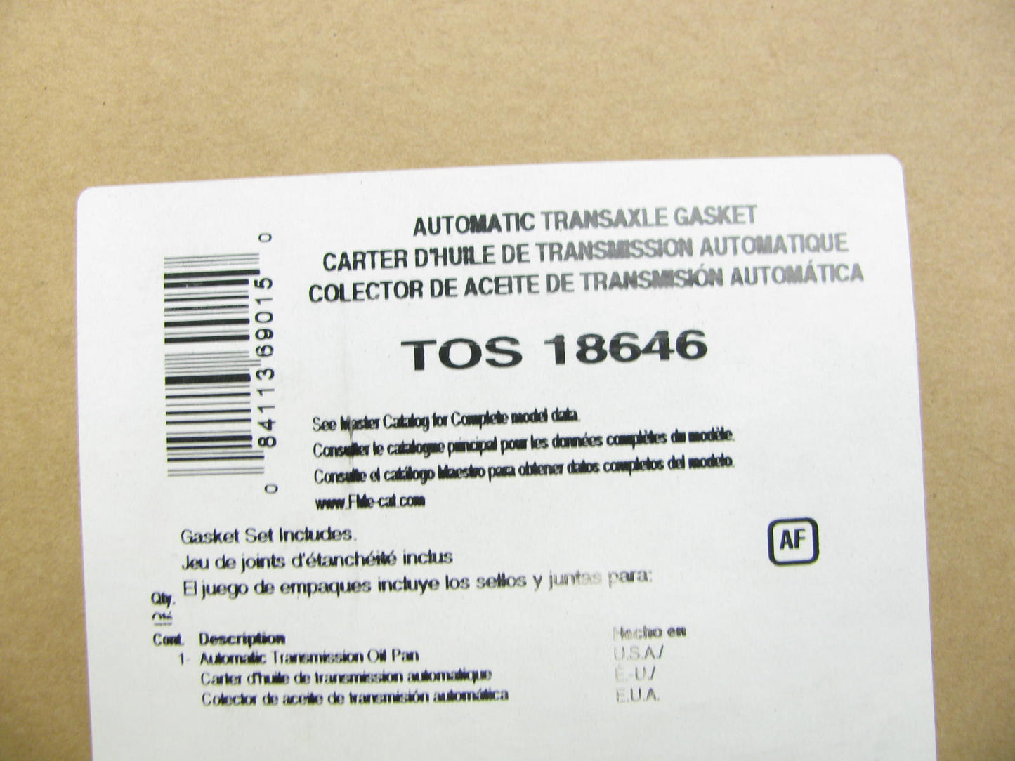 Fel-Pro TOS18646 Automatic Transmission Oil Pan Gasket