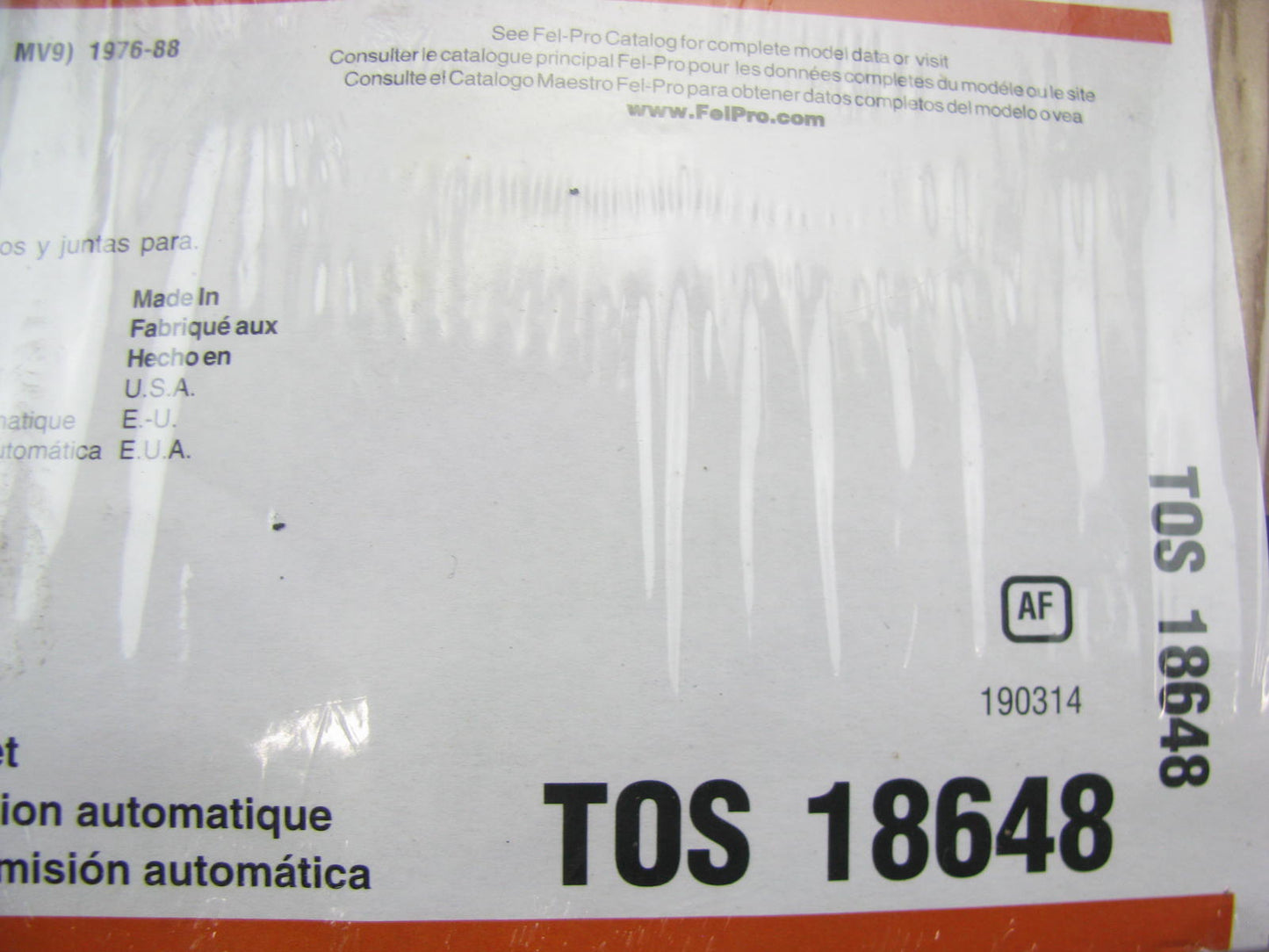 FEL-PRO TOS18648 Automatic Transmission Oil Pan Gasket