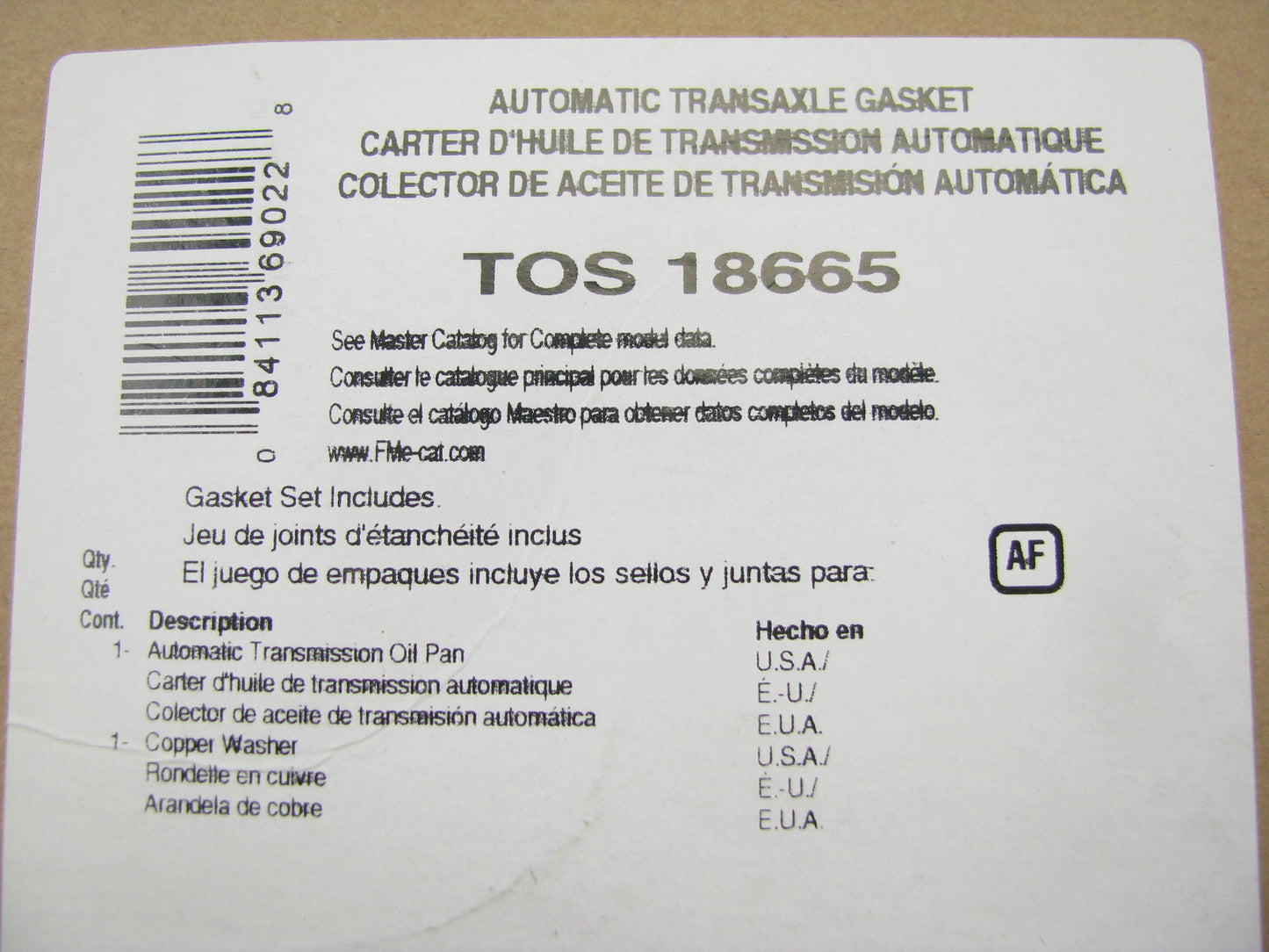 FEL-PRO TOS18665 Auto Trans Oil Pan Gasket