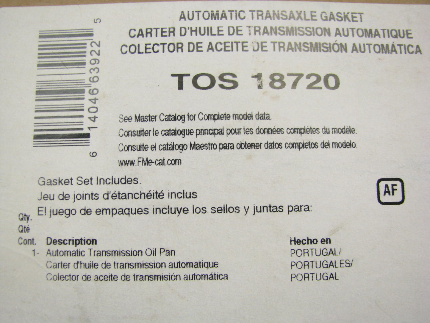 FEL-PRO TOS18720 Auto Trans Oil Pan Gasket Toyota U340E U341E U341F - 19 Bolts
