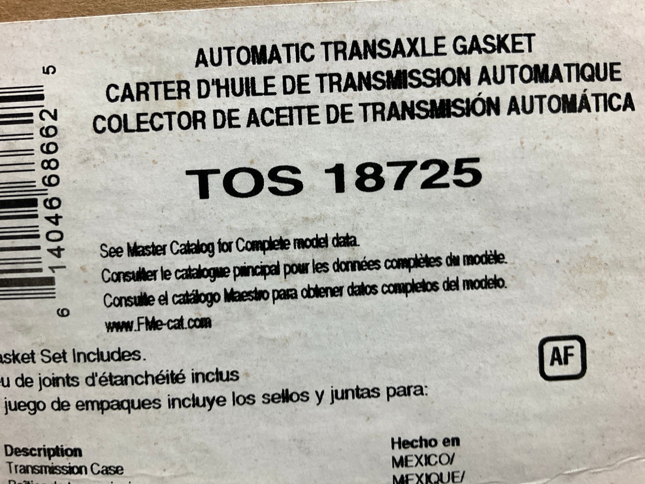 Fel-pro TOS18725 Automatic Transmission Housing Gasket