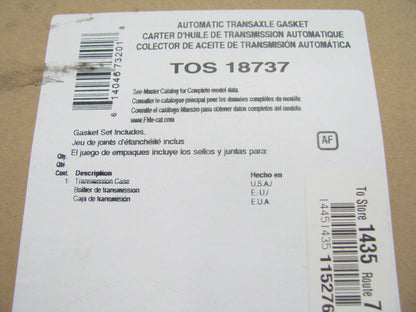 Fel-Pro TOS18737 Auto Trans Valve Body Gasket 1990-03 Ford Mercury AX4S Tranny