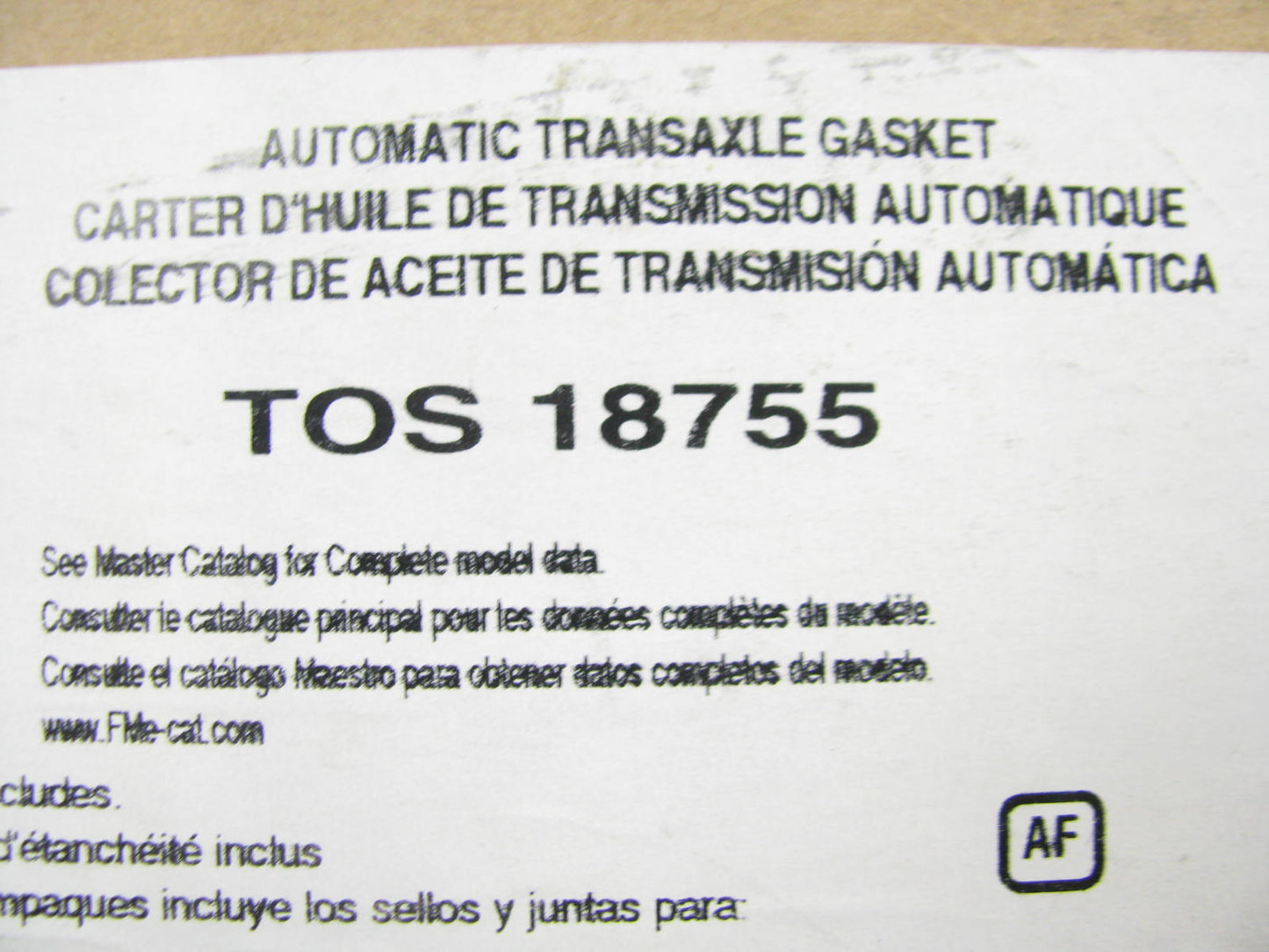 Fel-Pro TOS18755 Automatic Transmission Oil Pan Gasket - Jatco JF010E 18 BOLT