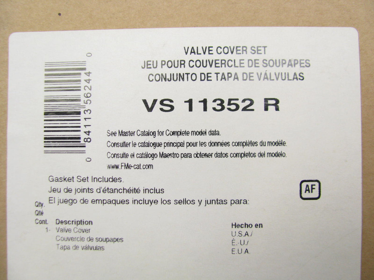 Fel-pro VS11352R Engine Valve Cover Gasket for Detroit Diesel 8V71 8V92 Diesel