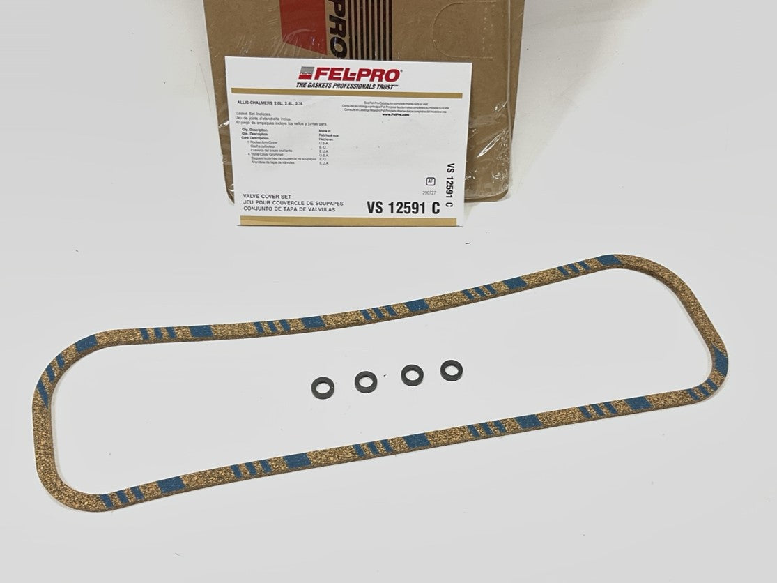 Fel-pro VS12591C Valve Cover Gasket For Allis Chalmers Tractor L4 2.3L 2.4L 2.6L