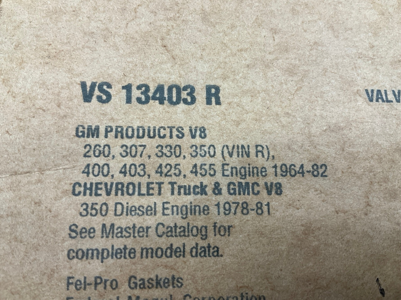 Fel-Pro VS13403R Valve Cover Gasket