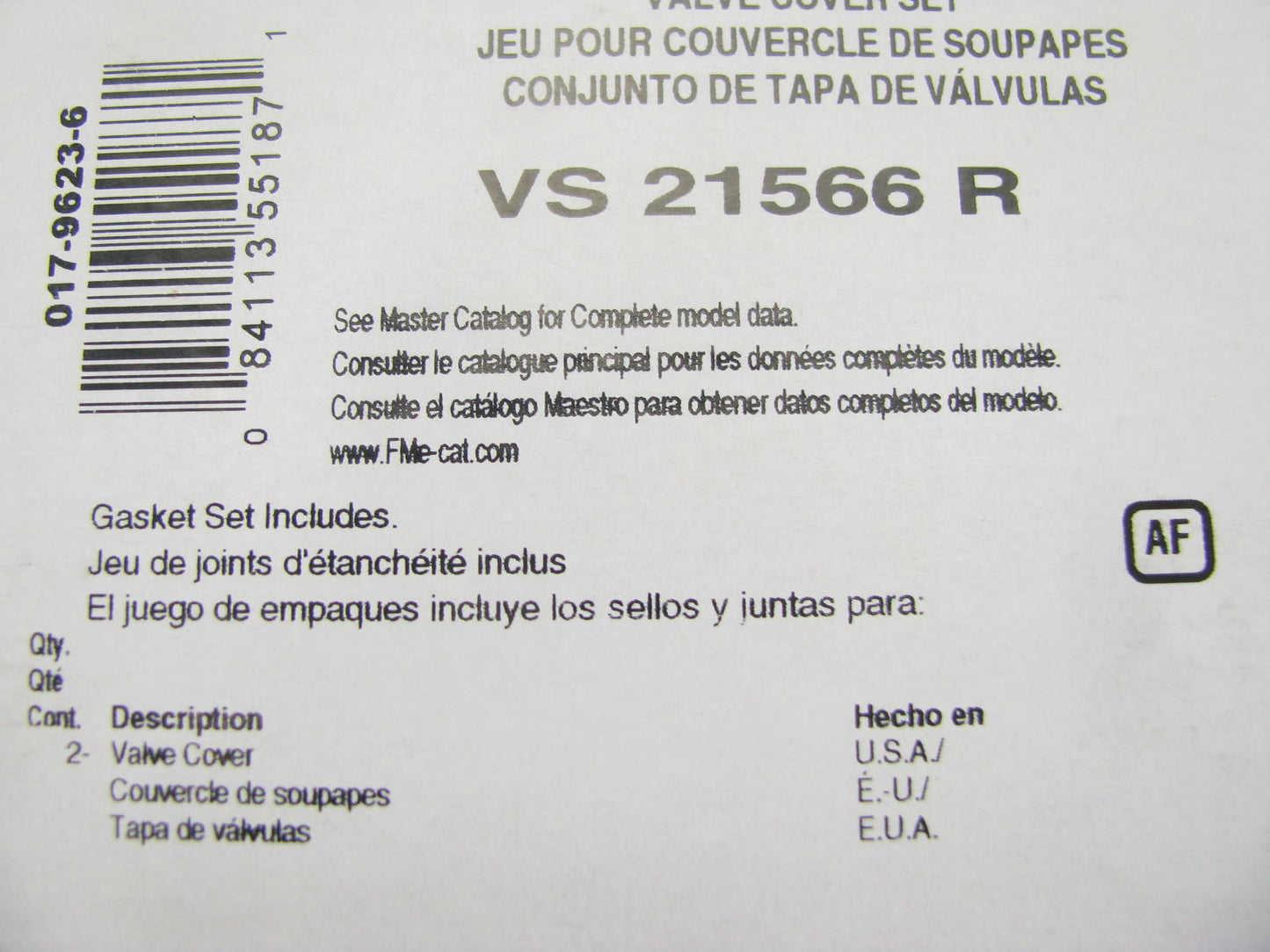 Fel-Pro VS21566R Valve Cover Gasket Set 1962-71 Volkswagen 1.2L 1.5L 1.6L H4