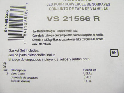 Fel-Pro VS21566R Valve Cover Gasket Set 1962-71 Volkswagen 1.2L 1.5L 1.6L H4