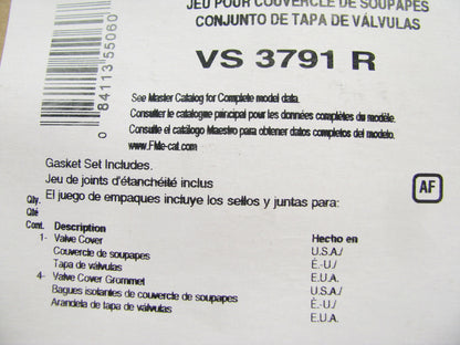 Fel-pro VS3791R Valve Cover Gasket Set Allis Chalmers Tractor Super 100, 170 D17