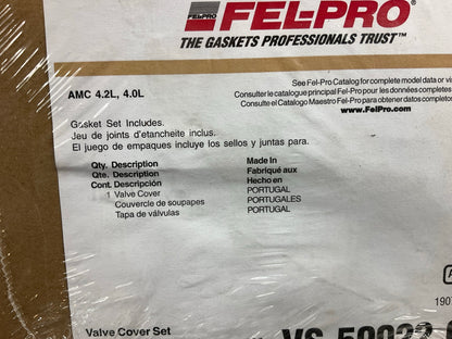 Fel-pro VS50022C-1 Valve Cover Gasket For 1987-1995 Jeep 4.0L 242-L6