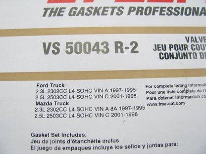 Fel-pro VS50043R-2 Valve Cover Gasket Set For 1995-2001 Ford 2.3L 2.5L-L4