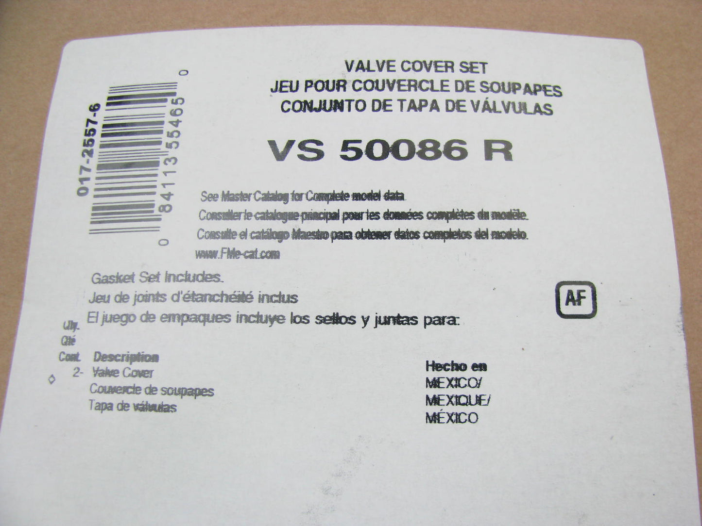 Fel-Pro VS50086R Valve Cover Gasket Set 1985-93 Chevrolet GMC 262 4.3L V6