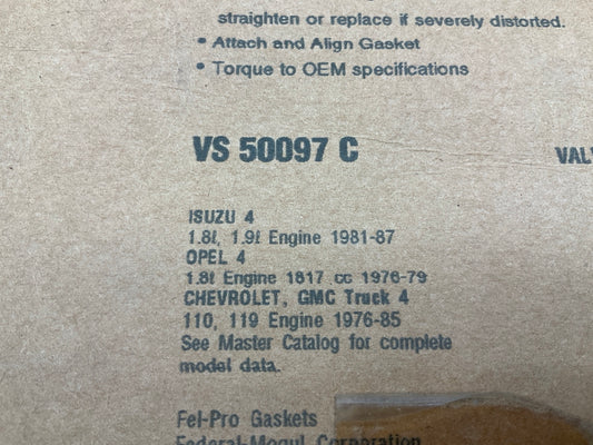 Fel-Pro VS50097C Valve Cover Gasket Set 1976-87 GMC Chevrolet Isuzu 1.8L 1.9L I4