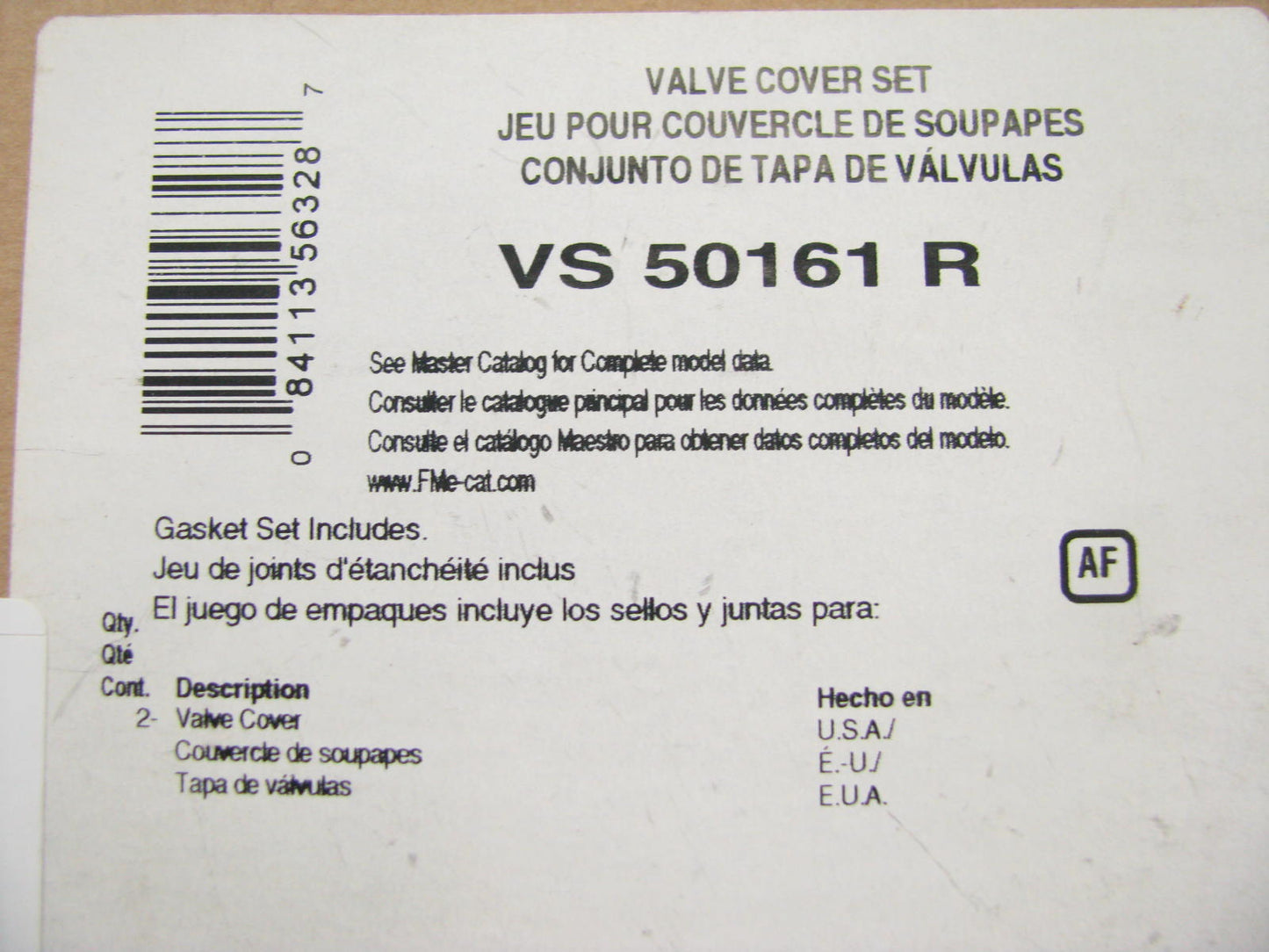 Fel-pro VS50161R Valve Cover Gasket For Ford IH 522 8.5L DIESEL