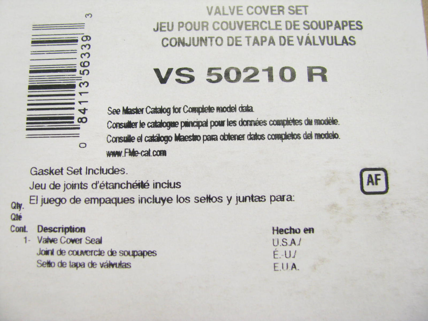 Fel-pro VS50210R Valve Cover Gasket For 1960-1988 Detroit Diesel 426-L6