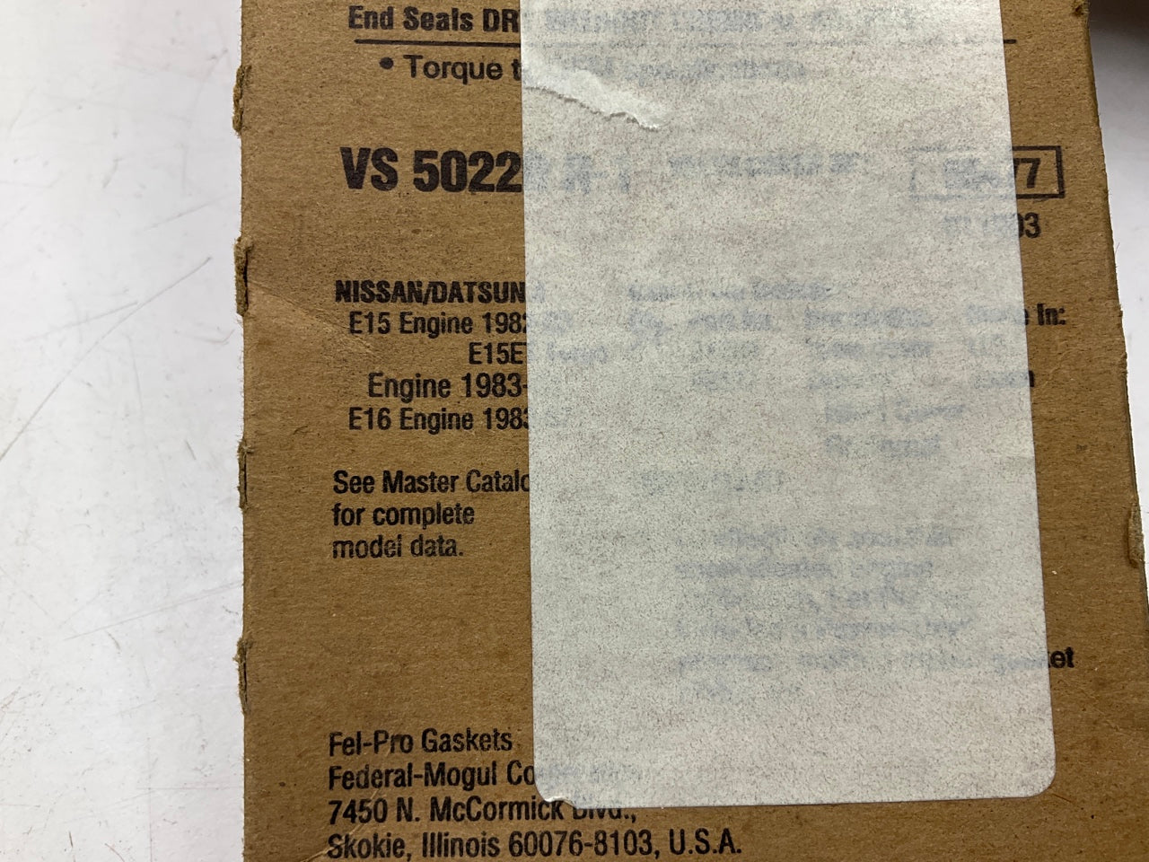 Fel-Pro VS50220R-1 Valve Cover Gasket Set For 1982-1986 Nissan Sentra 1.6L