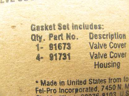 Fel-pro VS50231C Valve Cover Gasket For INTERNATIONAL IHC D206, D268 ENGINE