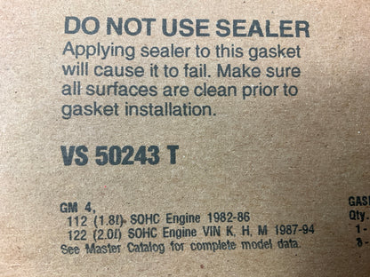 Fel-pro VS50243T Engine Valve Cover Gasket Set For 1982-194 GM 1.8L 2.0L-L4 SOHC