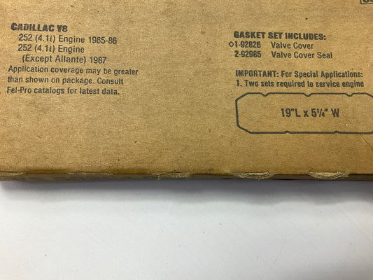 Fel-pro VS50264R Valve Cover Gasket Set For 1985-1989 Cadillac 4.1L 4.5L-V8