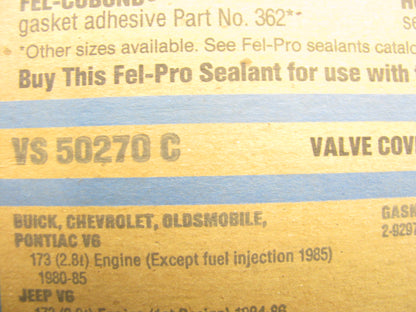Fel-Pro VS50270C Valve Cover Gasket Set 1980-86 Buick Pontiac Chevrolet 173