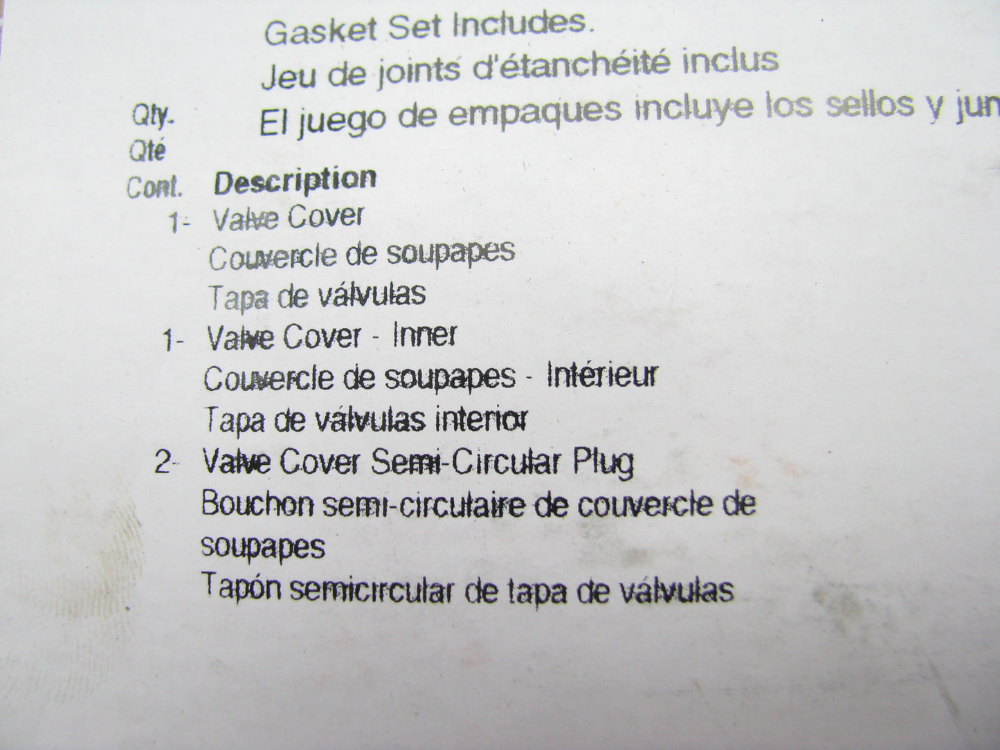 Fel-Pro VS50306R Valve Cover Gasket Set