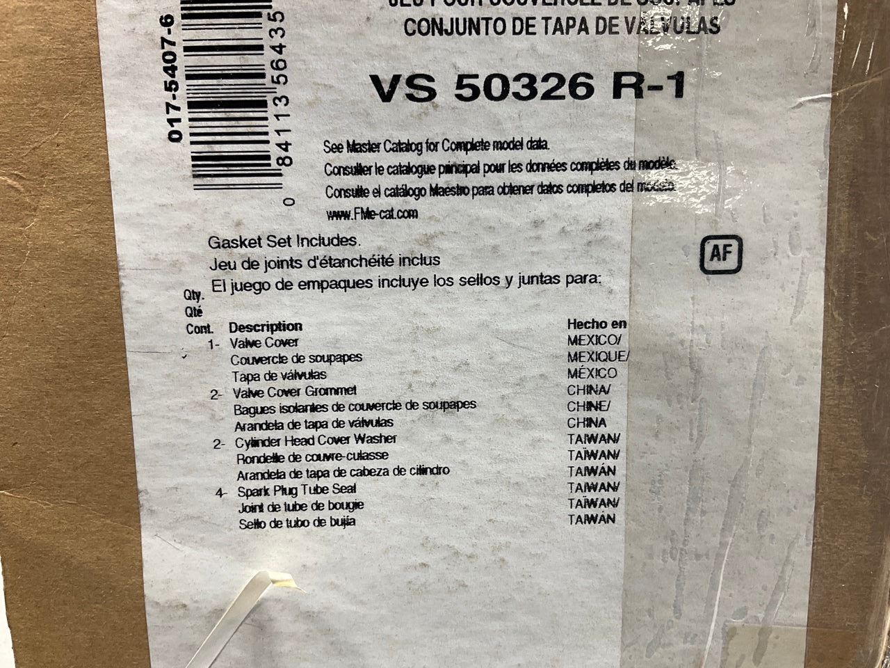Fel-Pro VS50326R-1 Valve Cover Gasket Set 1988-95 Honda 1.5L 1.6L I4 SOHC