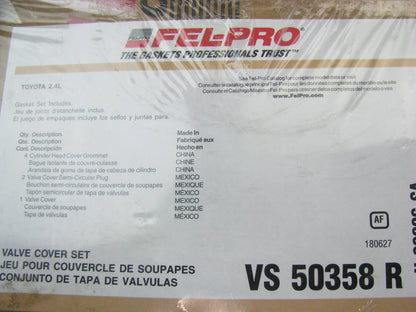 Fel-pro VS50358R Engine Valve Cover Gasket  For 1985-1995 Toyota 2.4L L4