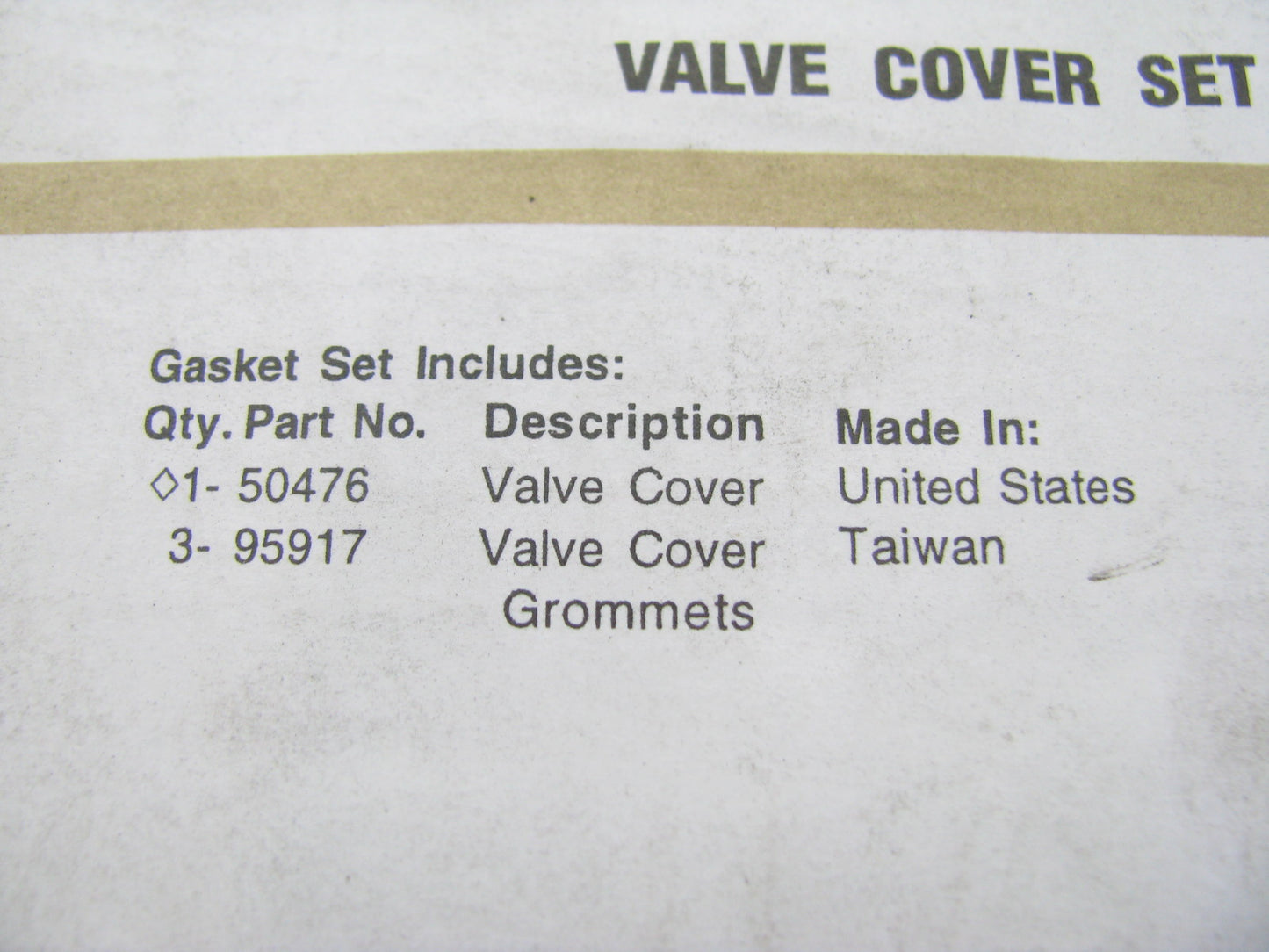 Fel-pro VS50369 Valve Cover Gasket Set 1991-1997 Escort Tracer 1.9L 2.0L