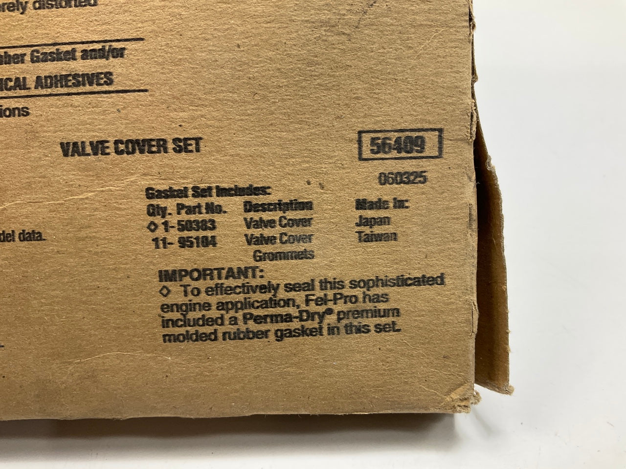 Fel-pro VS50383R Engine Valve Cover Gasket Set For 91-94 Nissan NX, Sentra 1.6L