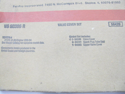 Fel-pro VS50386R Valve Cover Gasket - 1991-1997 Toyota Previa 2.4L