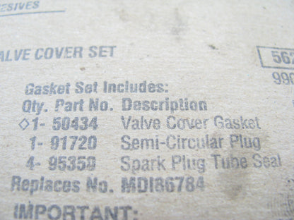 Fel-Pro VS50434R Valve Cover Gasket Set 93-99 Mitsubishi Eagle 2.0L 2.4L-L4 DOHC