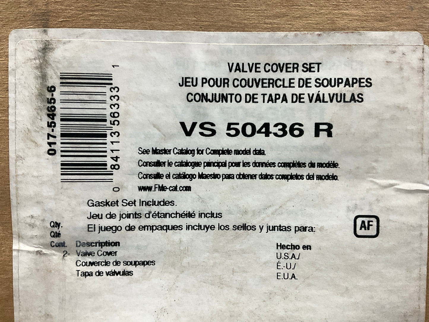 FEL-PRO VS50436R Engine Valve Cover Gasket Set For 1987-1991 Dodge 239 V6