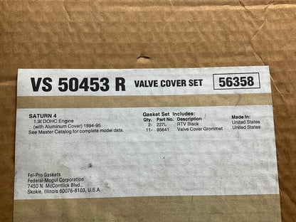 Fel-pro VS50453R Valve Cover Gasket Maker Set For 1991-95 Saturn 1.9L DOHC