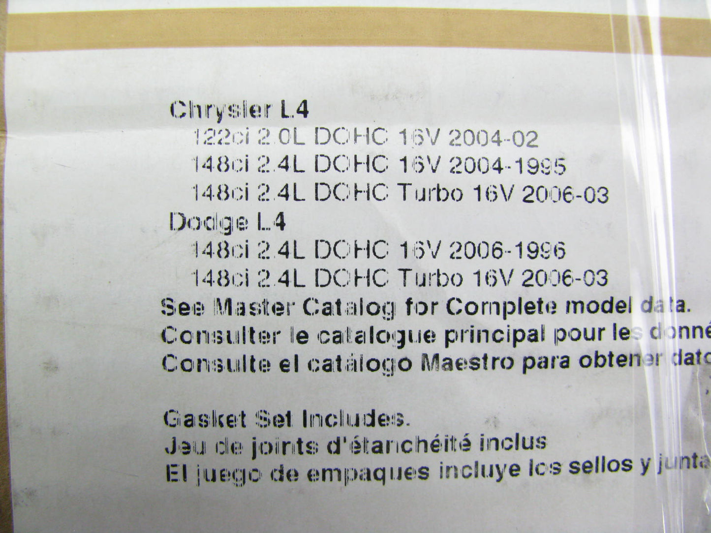 Fel-pro VS50459R Engine Valve Cover Gasket For 1995-2007 Chrysler 2.4L
