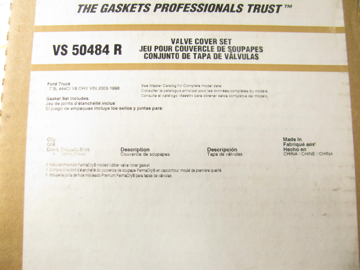 Fel-pro VS50484R Valve Cover Gasket 98-03 Ford 7.3L V8 - DIESEL TURBO