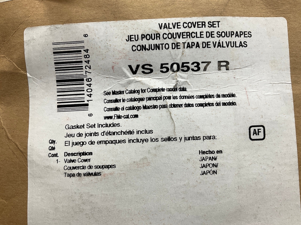 Fel-Pro VS50537R Engine Valve Cover Gasket 97-02 Mitsubishi Mirage 1.5L I4 SOHC