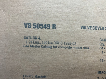 Fel-pro VS50549R Valve Cover Gasket Set - 1999-2002 Saturn 1.9L DOHC SW2 SL2 SC2