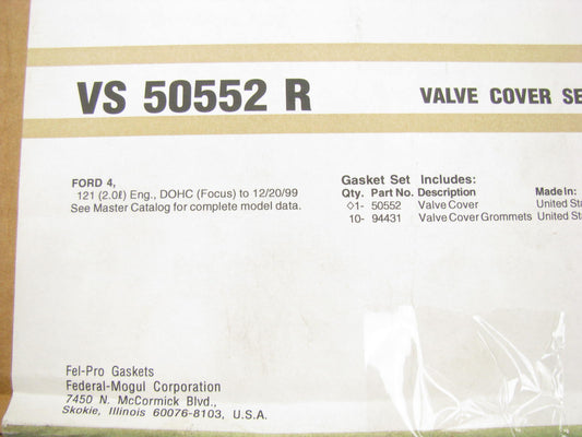Fel-pro VS50552R Engine Valve Cover Gasket Set - 2000 Ford Focus 2.0L