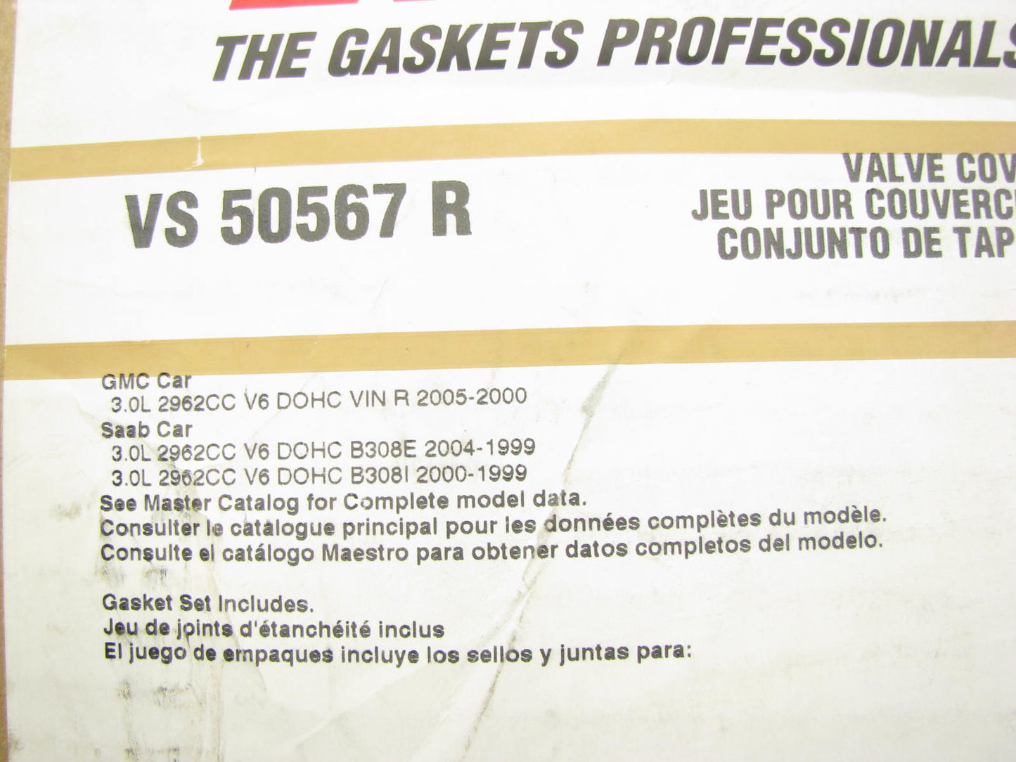 Fel-Pro VS50567R Valve Cover Gasket Set For 1999-2005 Saab Saturn 3.0L DOHC V6