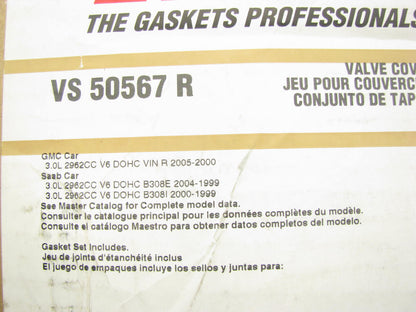 Fel-Pro VS50567R Valve Cover Gasket Set For 1999-2005 Saab Saturn 3.0L DOHC V6